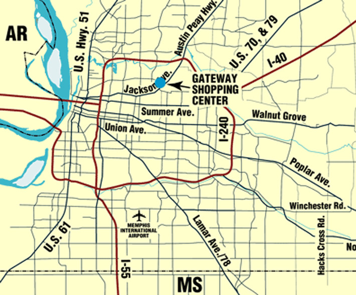 3260 Jackson Ave, Memphis, TN à louer - Plan de site - Image 2 de 4