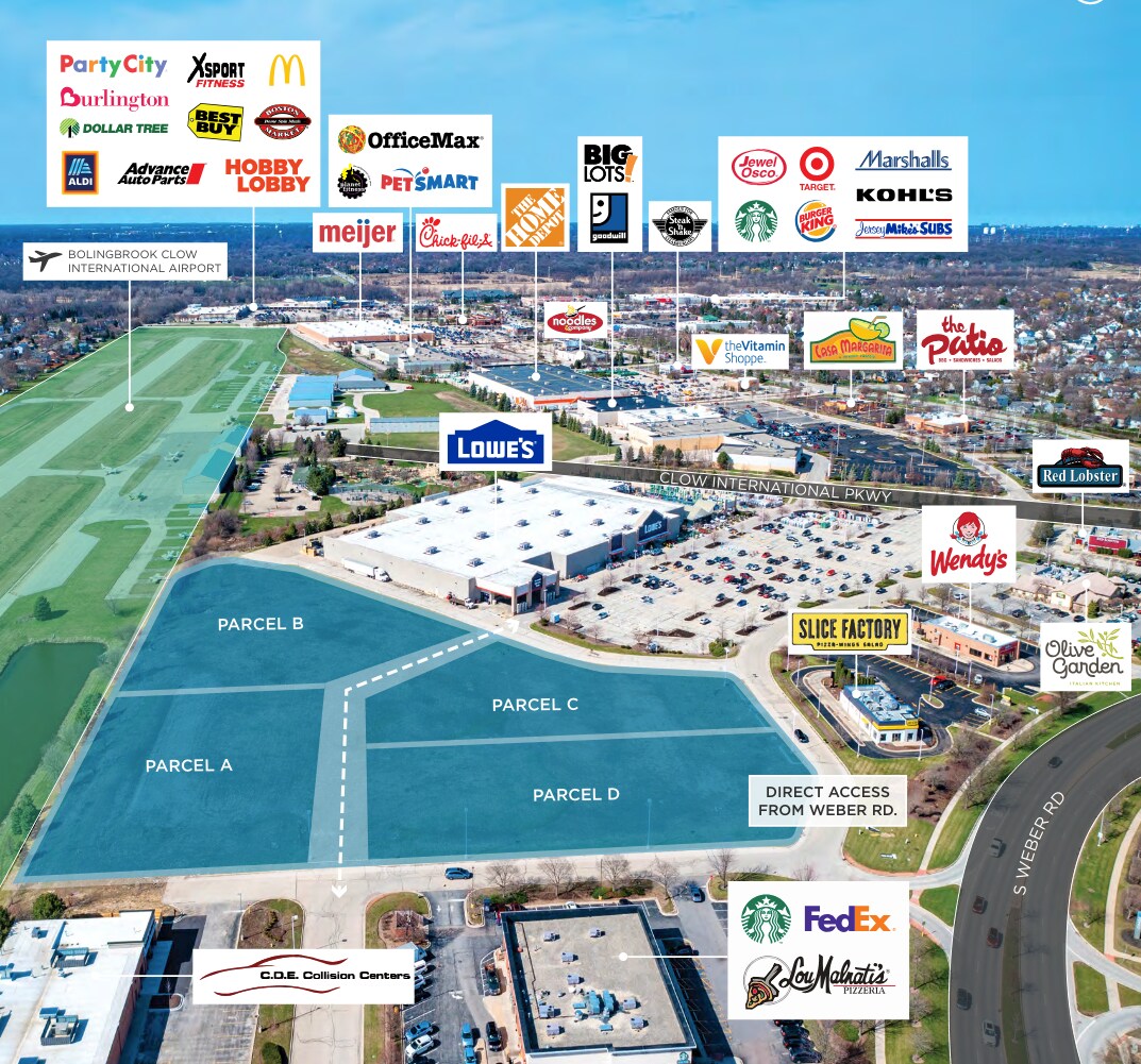 247-249 S Weber Rd, Bolingbrook, IL à vendre Photo du bâtiment- Image 1 de 23