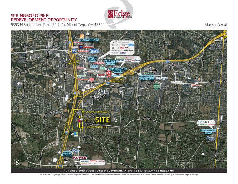 9393 Springboro Pike, Miamisburg, OH à louer - Aérien - Image 2 de 6