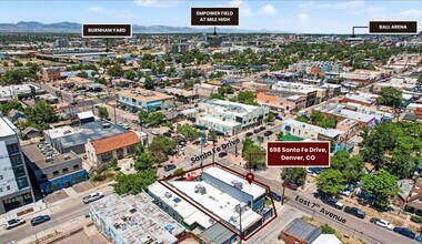 698 Santa Fe Dr, Denver, CO - Aerial map view - Image1