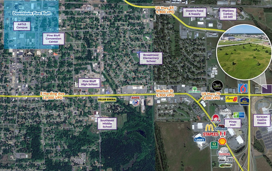 U.S. Highway 79, Pine Bluff, AR for sale - Building Photo - Image 3 of 8