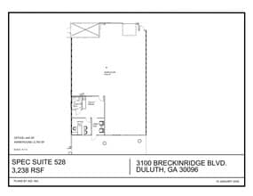 3100 Breckinridge Blvd, Duluth, GA à louer Plan de site- Image 1 de 1