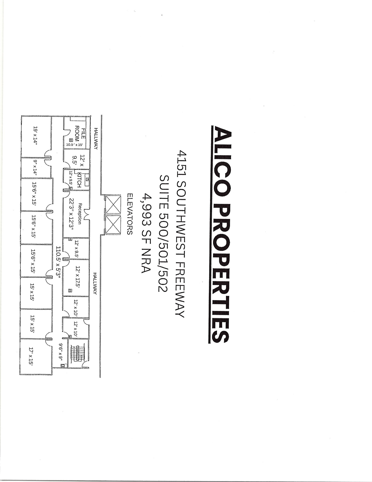 4151 Southwest Fwy, Houston, TX à louer Plan d’étage- Image 1 de 1