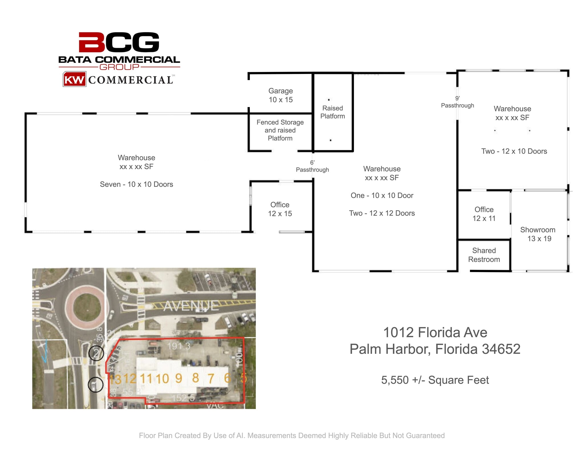 1012 Florida Ave, Palm Harbor, FL à louer Plan de site- Image 1 de 1