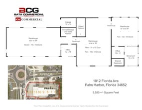 1012 Florida Ave, Palm Harbor, FL à louer Plan de site- Image 1 de 1