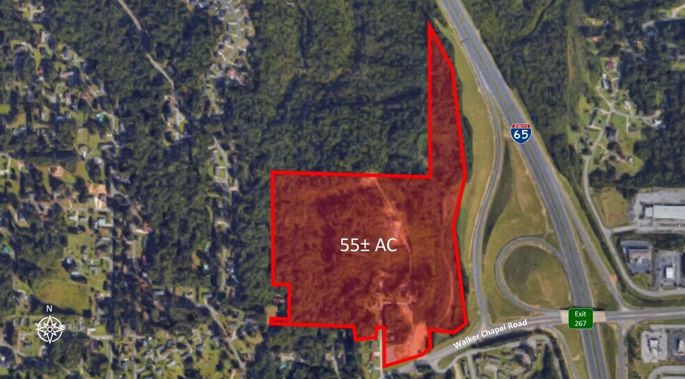 Walker Chapel Road, Fultondale, AL for sale - Aerial - Image 2 of 3