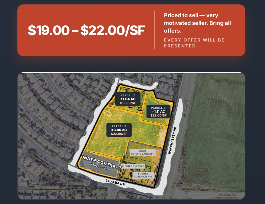 Winchester Road, Murrieta, CA for sale Aerial- Image 1 of 4