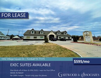 Plus de détails pour 1002 Village Square Dr, Tomball, TX - Bureau à louer