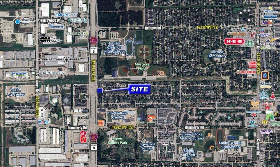 2626 W Sam Houston Pky N, Houston, TX à vendre - Aérien - Image 3 de 3