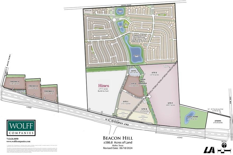 US 290, Waller, TX for sale - Plat Map - Image 1 of 9