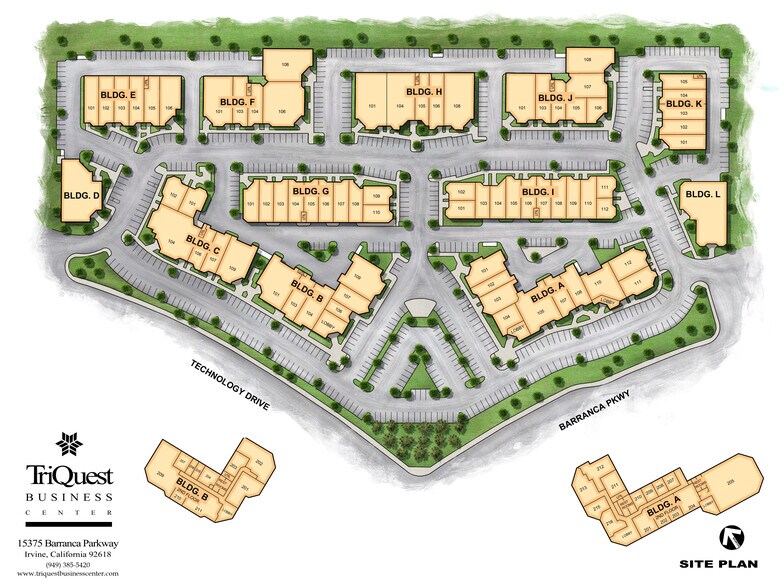 15375 Barranca Pky, Irvine, CA à louer - Plan de site - Image 2 de 13