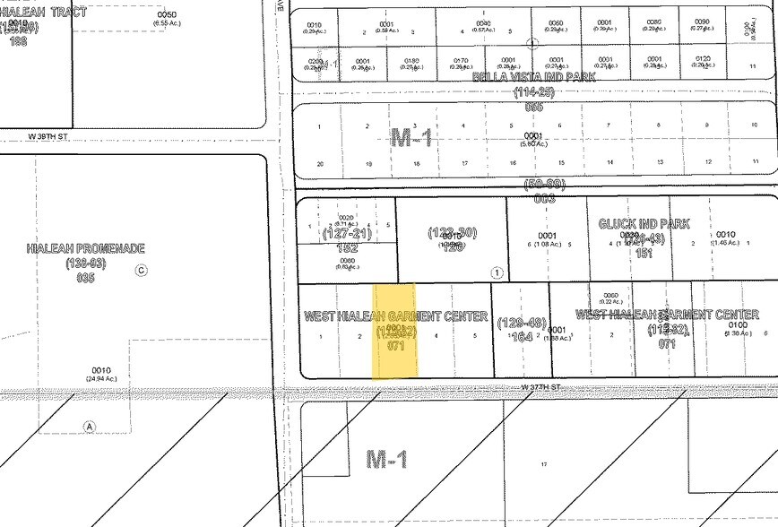 1723 W 37th St, Hialeah, FL à vendre - Plan cadastral - Image 2 de 15