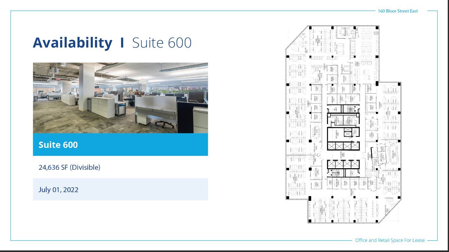 160 Bloor St E, Toronto, ON for lease Floor Plan- Image 1 of 1