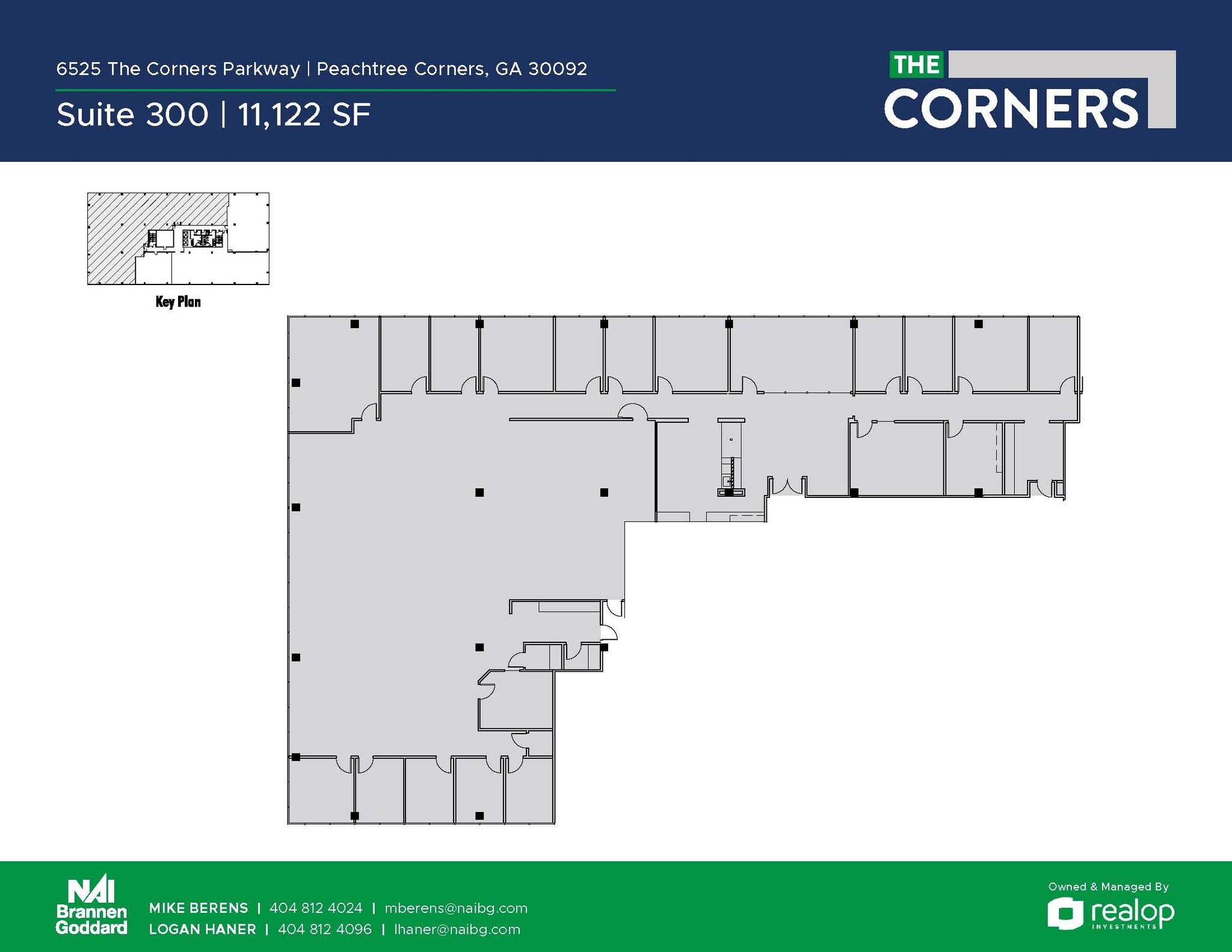 6525 The Corners Pky, Peachtree Corners, GA à louer Plan de site- Image 1 de 1