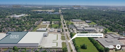 Fairbanks North Houston Rd, Houston, TX - Aérien  Vue de la carte