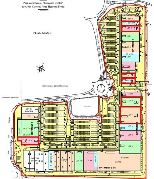 Retail in Corbeil-Essonnes for lease - Site Plan - Image 1 of 4