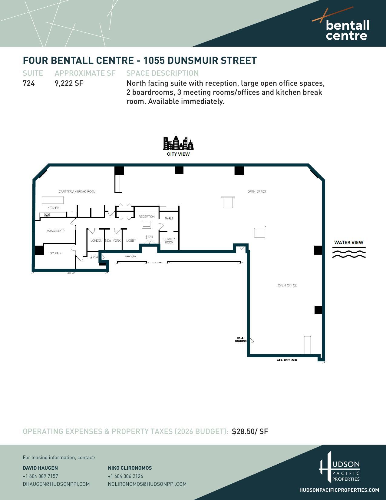 1055 Dunsmuir St, Vancouver, BC à louer Plan d’étage- Image 1 de 1