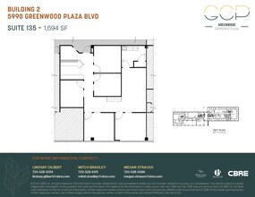 5990 Greenwood Plaza Blvd, Greenwood Village, CO for lease Floor Plan- Image 1 of 2