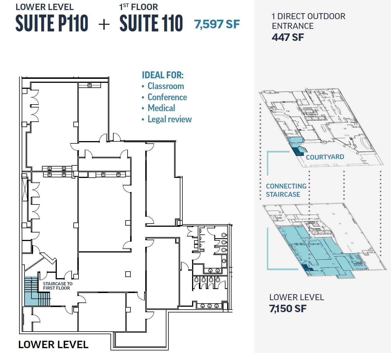 1220 19th St NW, Washington, DC à louer Plan d  tage- Image 1 de 1