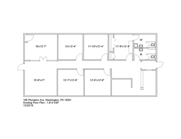 175 Plumpton Ave, Washington, PA à louer - Plan d’étage - Image 3 de 4