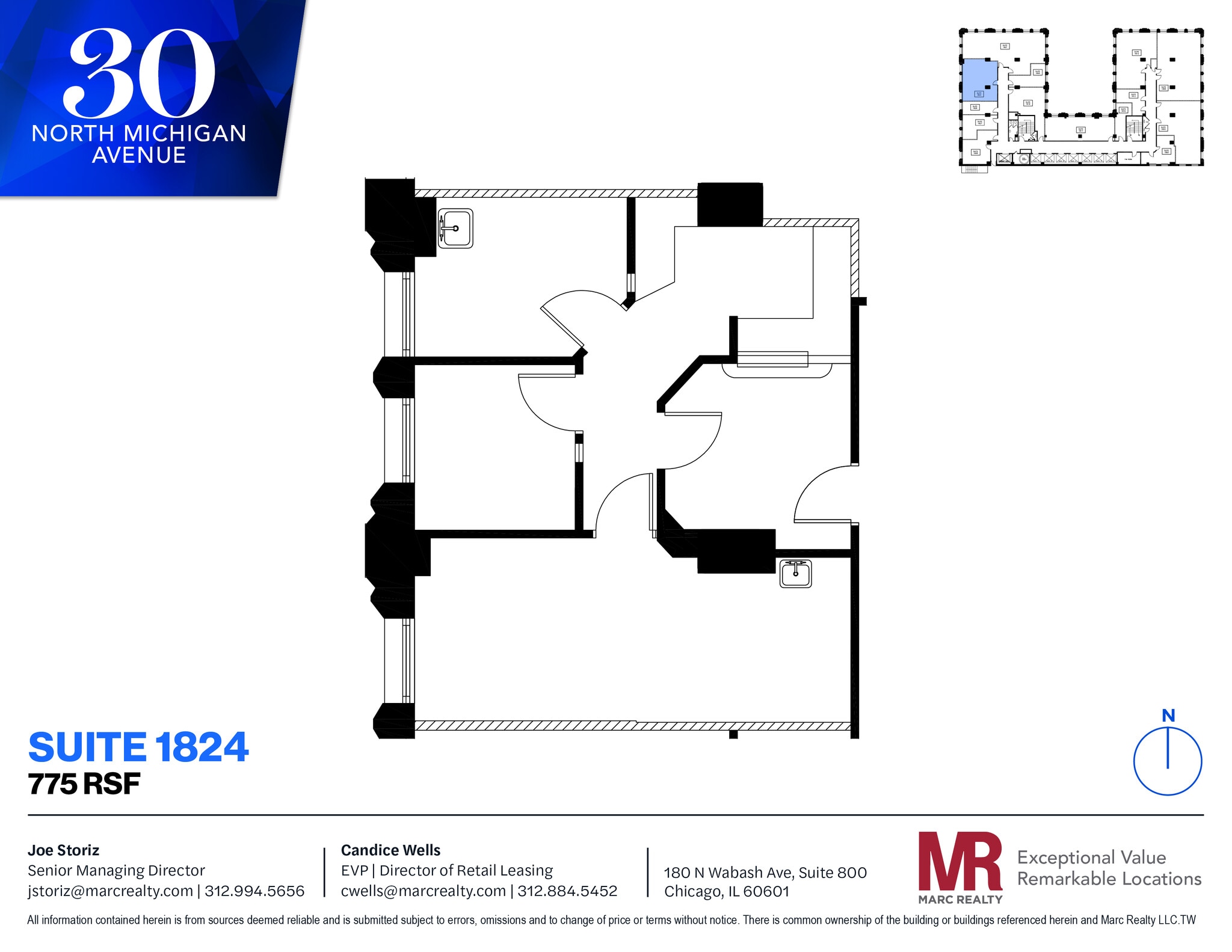 30 N Michigan Ave, Chicago, IL for lease Floor Plan- Image 1 of 7