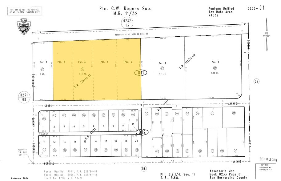 15122 Ceres Ave, Fontana, CA à louer - Plan cadastral - Image 2 de 7