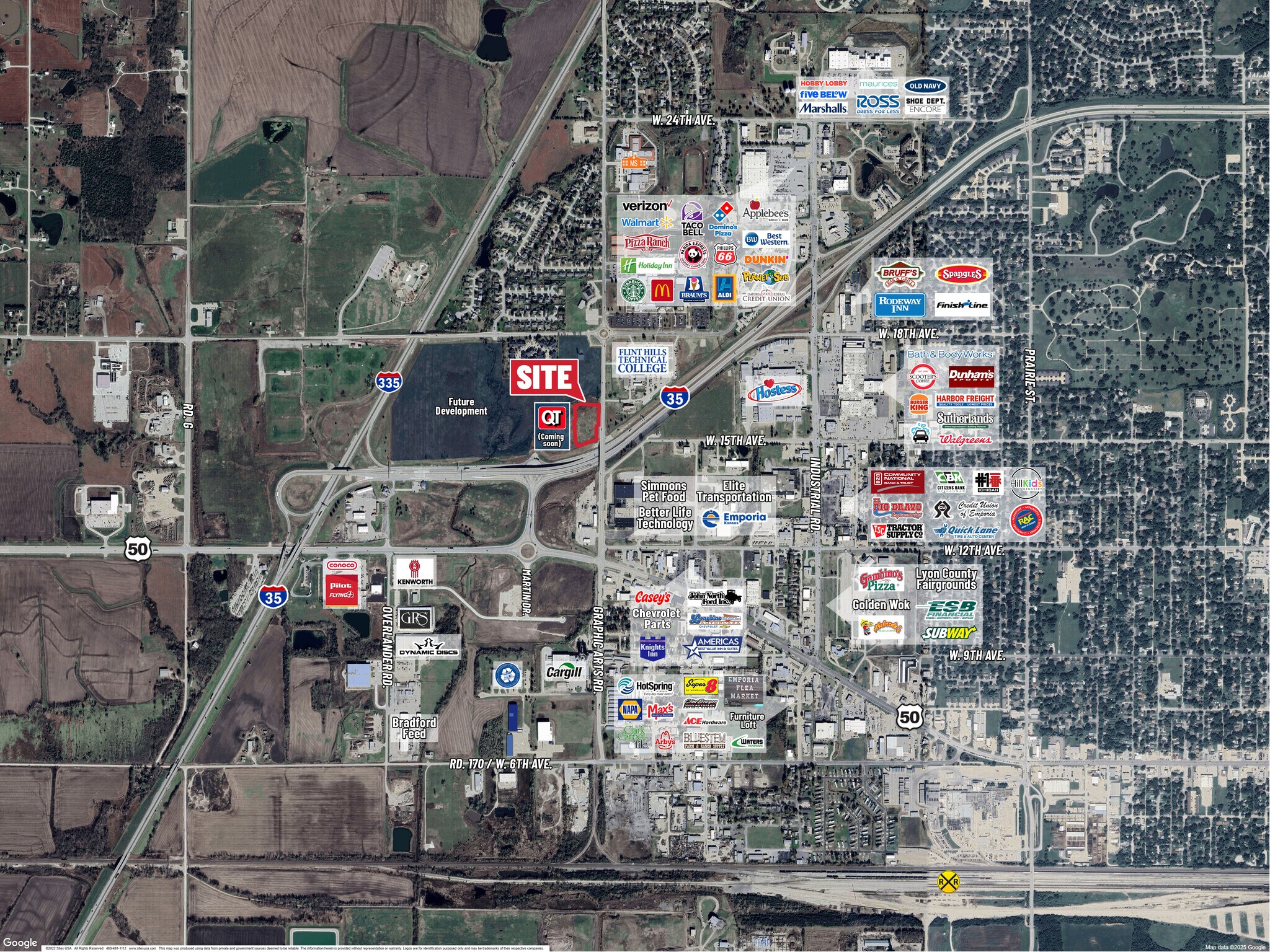 00000 Graphic Arts Rd, Emporia, KS for sale Aerial- Image 1 of 4