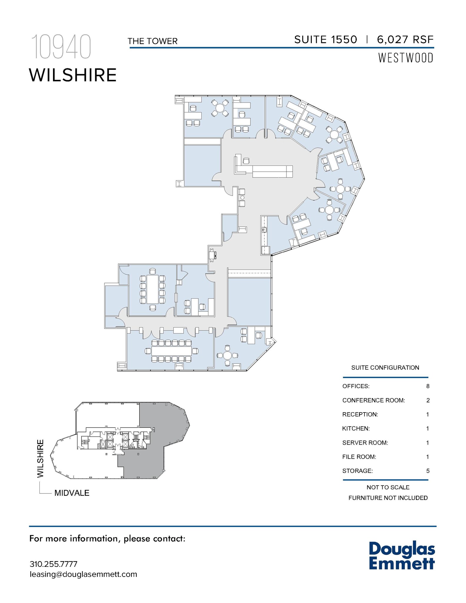 10940 Wilshire Blvd, Los Angeles, CA for lease Floor Plan- Image 1 of 1