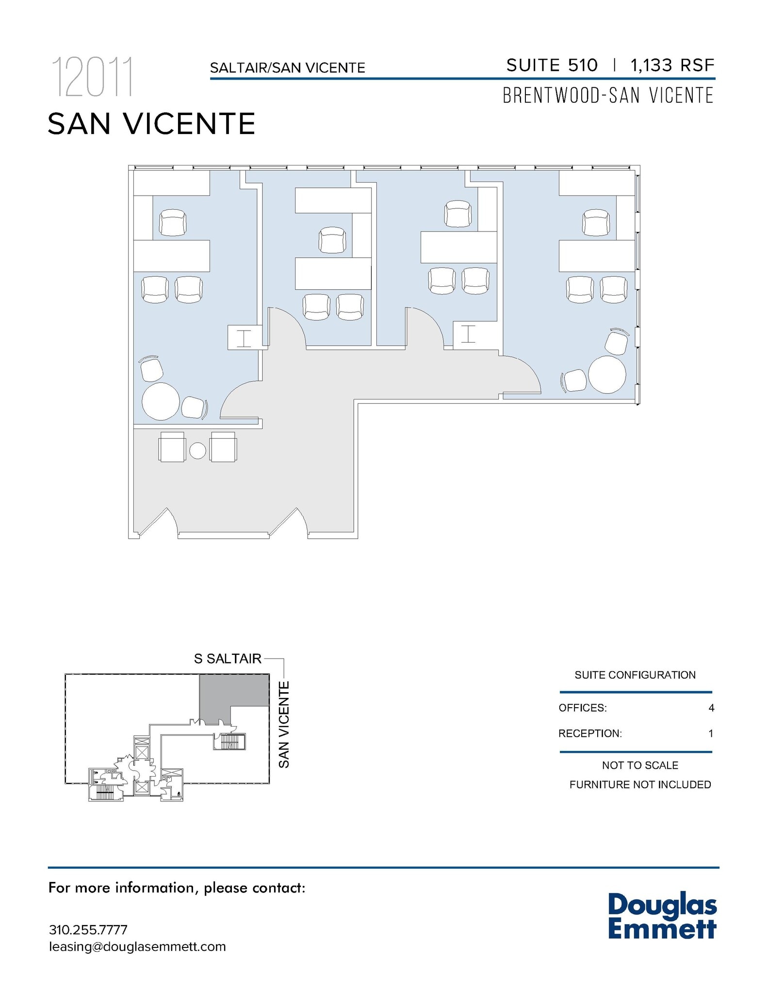 12011 San Vicente Blvd, Los Angeles, CA for lease Floor Plan- Image 1 of 1