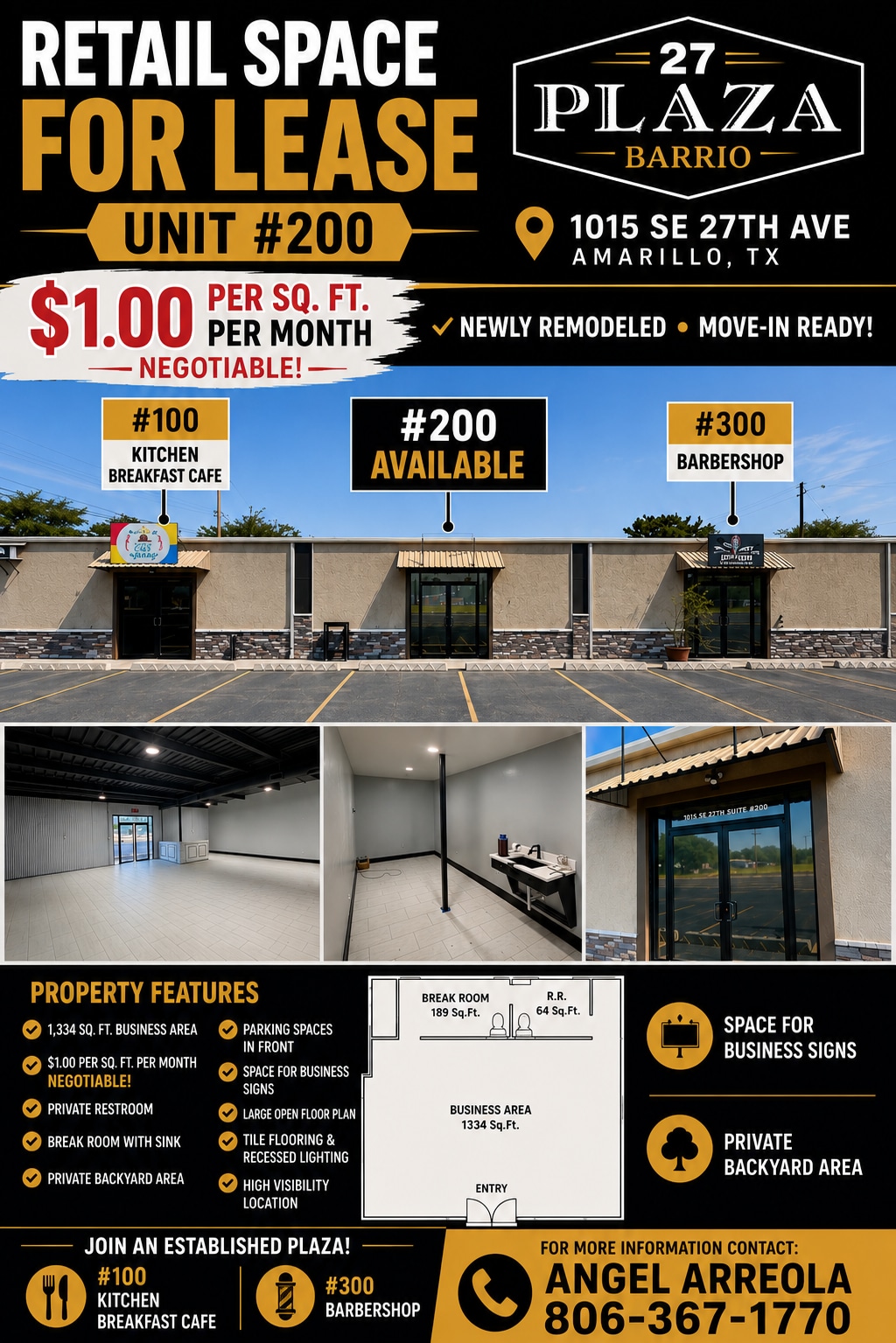 1015 SE 27th Ave, Amarillo, TX for lease Interior Photo- Image 1 of 9