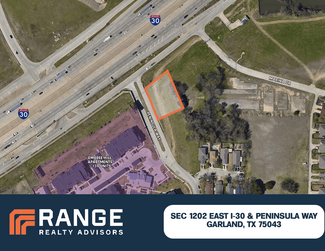 Plus de détails pour SEC of 1202 East I-30 & Peninsula Way, Garland, TX - Terrain à vendre