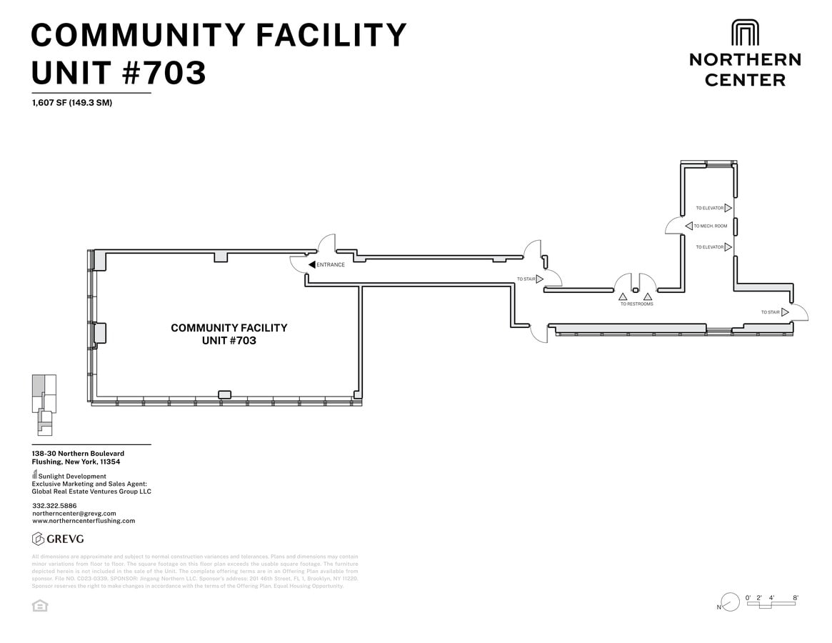 13830 Northern Blvd, Flushing, NY 11354 - Unité C703 -  - Plan d’étage - Image 1 of 1