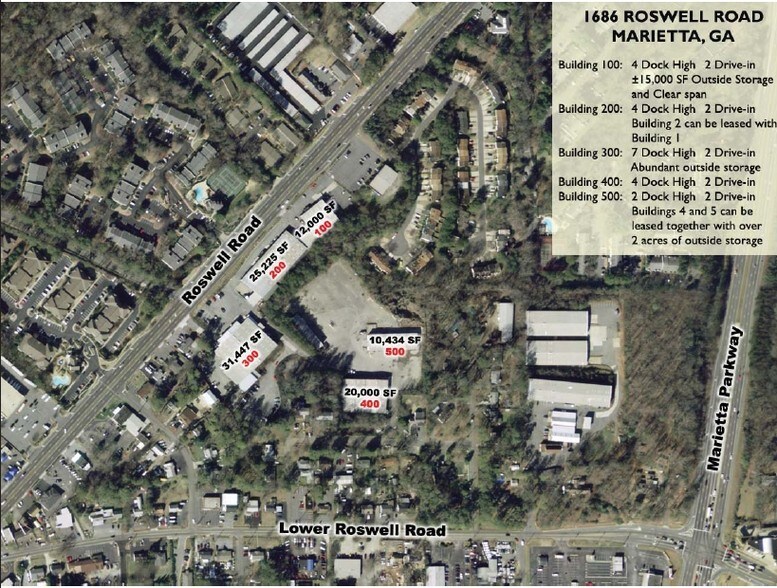1666 Roswell Rd, Marietta, GA à louer - Photo du bâtiment - Image 2 de 5