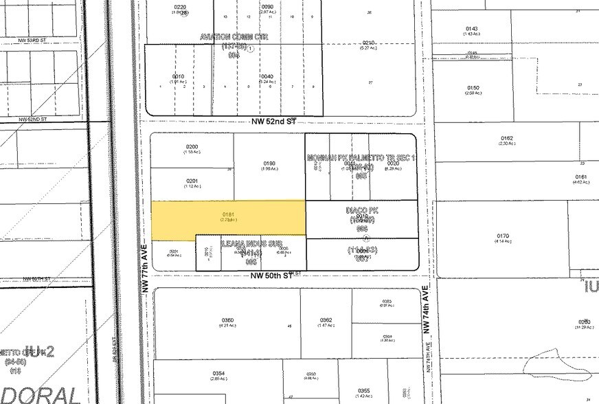 5055 NW 77th Ave, Doral, FL à vendre - Plan cadastral - Image 3 de 3