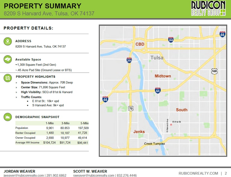 8285 S Harvard Ave, Tulsa, OK for lease - Building Photo - Image 3 of 5