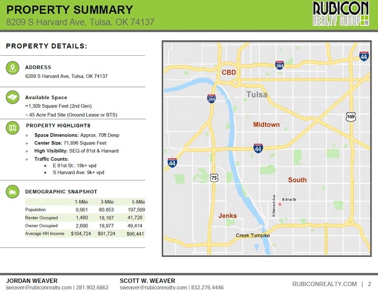 8285 S Harvard Ave, Tulsa, OK à louer - Photo du bâtiment - Image 3 de 5