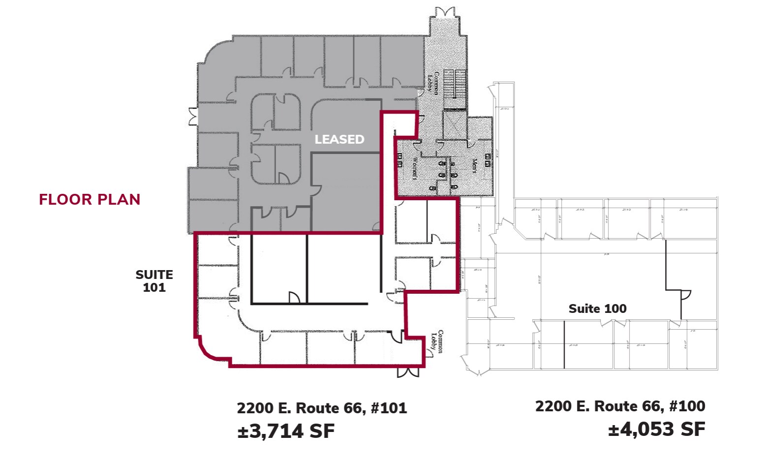 2200 E Route 66, Glendora, CA à louer Plan d’étage- Image 1 de 1