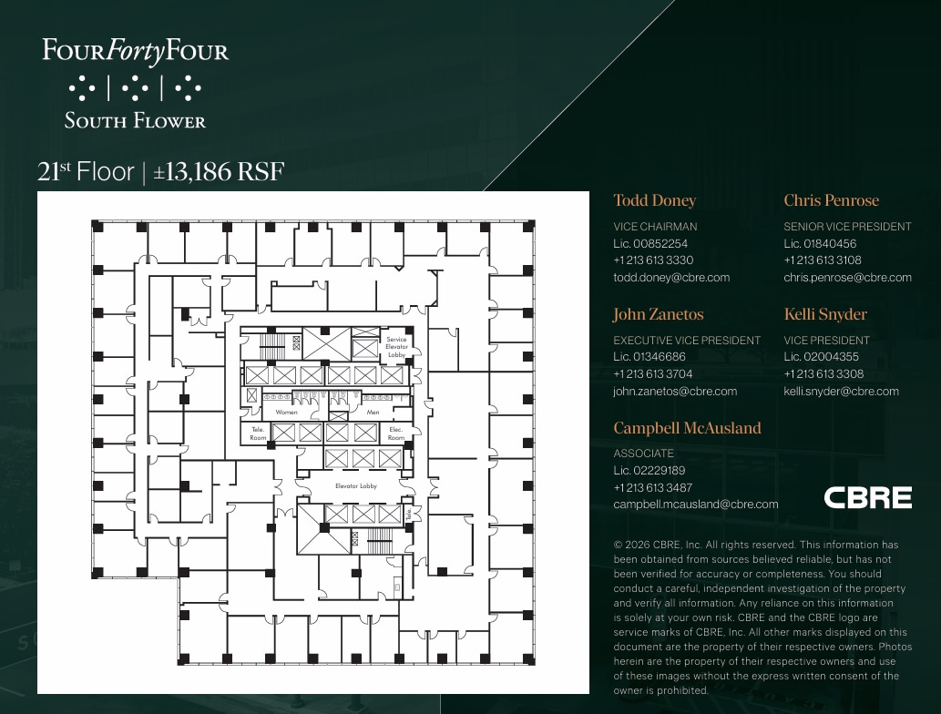 444 S Flower St, Los Angeles, CA for lease Floor Plan- Image 1 of 1