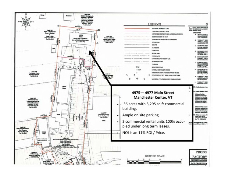 4975 - 4977 Main Street, Manchester Center, VT à vendre - Plan de site - Image 2 de 2