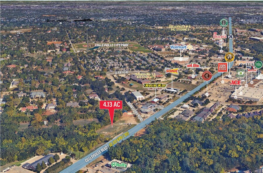 NW Colleyville Blvd & Bransford Rd, Colleyville, TX for sale - Building Photo - Image 1 of 3