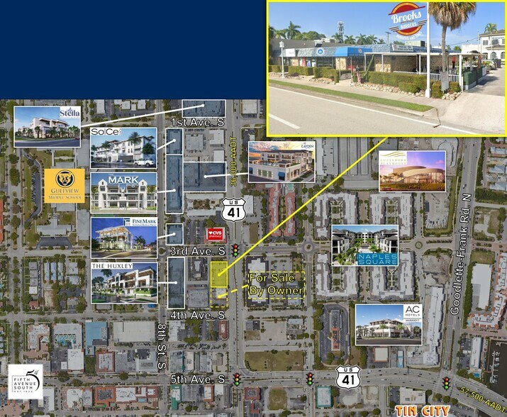 330-350 9th St S, Naples, FL à vendre - Aérien - Image 2 de 8