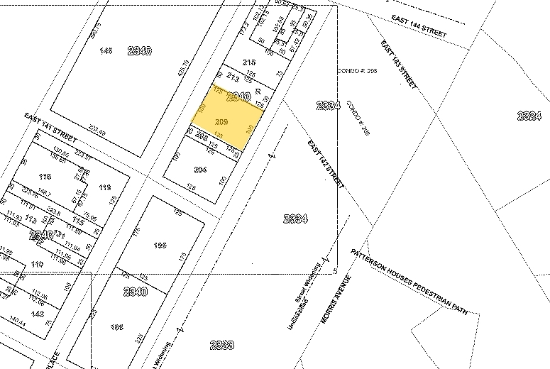 375 Rider Ave, Bronx, NY for sale - Plat Map - Image 1 of 2
