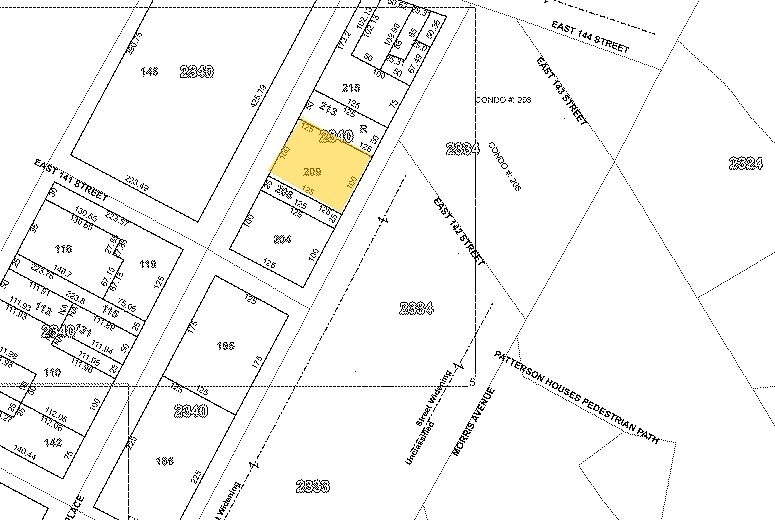 375 Rider Ave, Bronx, NY à vendre Plan cadastral- Image 1 de 3