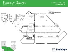7420 Fullerton Rd, Springfield, VA for lease Floor Plan- Image 1 of 1