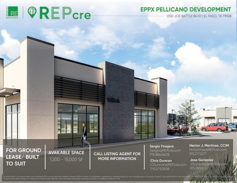 1350 Joe Battle Blvd, El Paso, TX for lease - Building Photo - Image 1 of 4