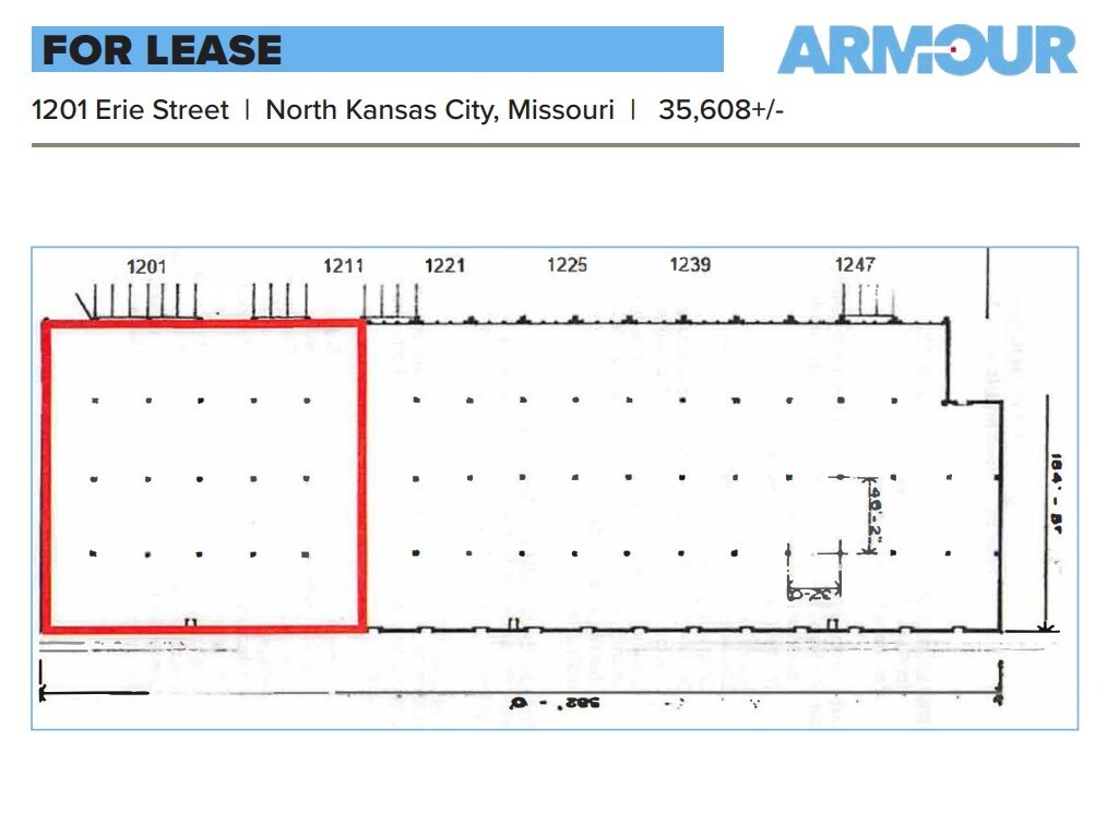 1200-1242 Erie St, North Kansas City, MO for lease Floor Plan- Image 1 of 1
