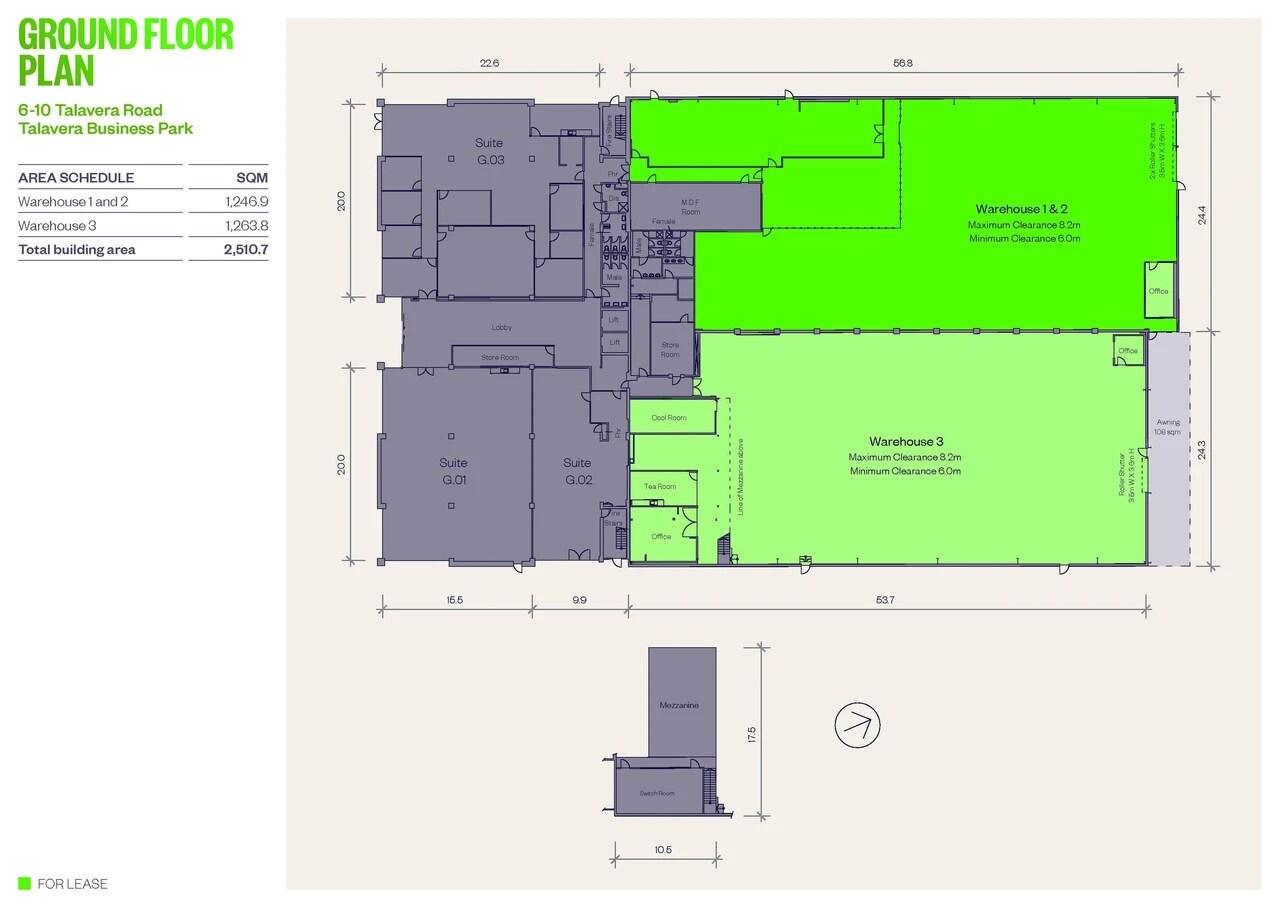6-10 Talavera Rd, MACQUARIE PARK for lease Floor Plan- Image 1 of 1