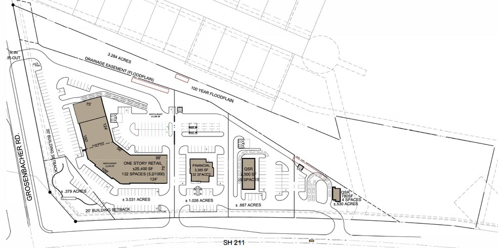 TX-211 & W. Grosenbacher Road, San Antonio, TX à vendre - Plan de site - Image 2 de 5