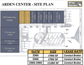 2355-2377 Arden Way, Sacramento, CA à louer Photo intérieure- Image 2 de 3