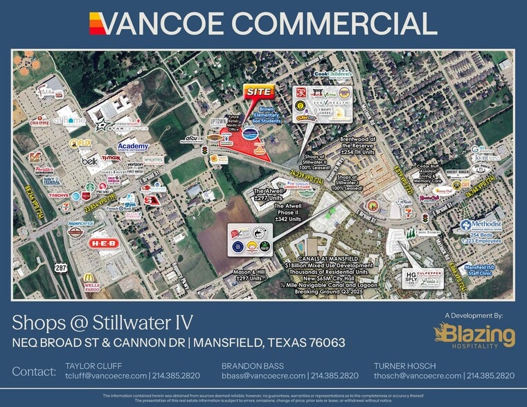 NEQ of Broad St & Cannon Dr, Mansfield, TX for lease - Primary Photo - Image 1 of 6